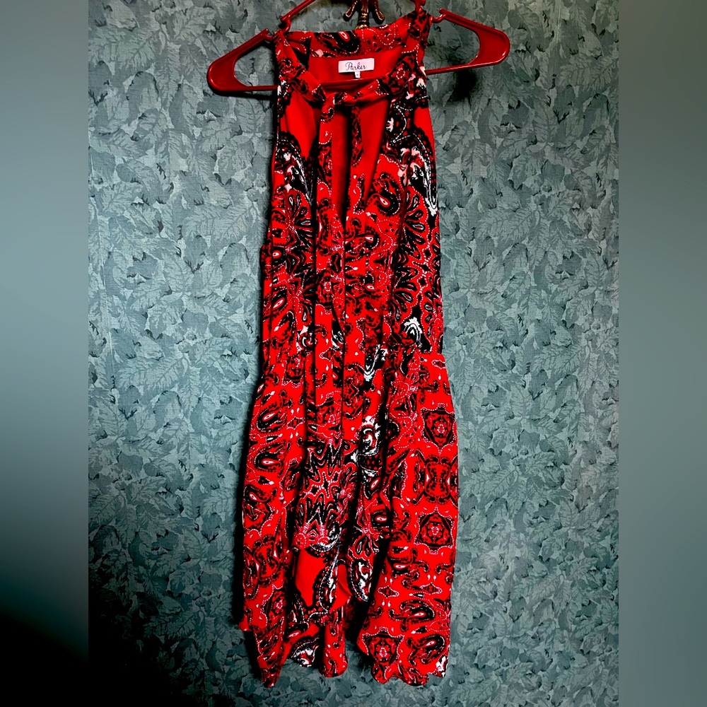 Parker size medium red parsley dress